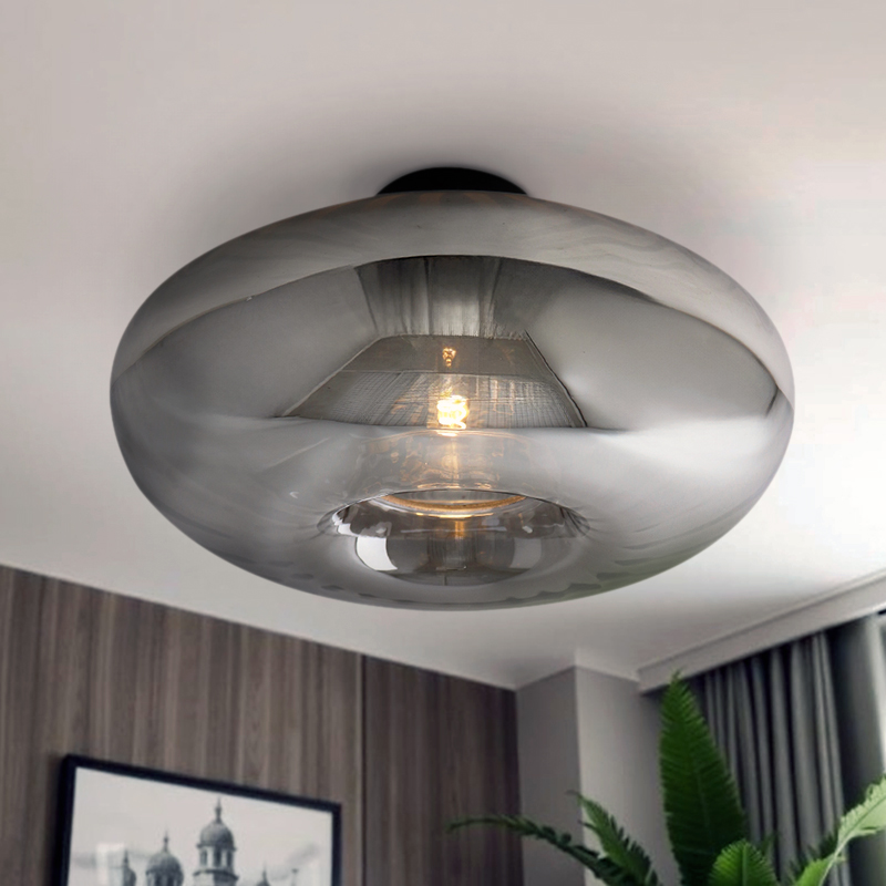 Plafoniera grigia design, Eve