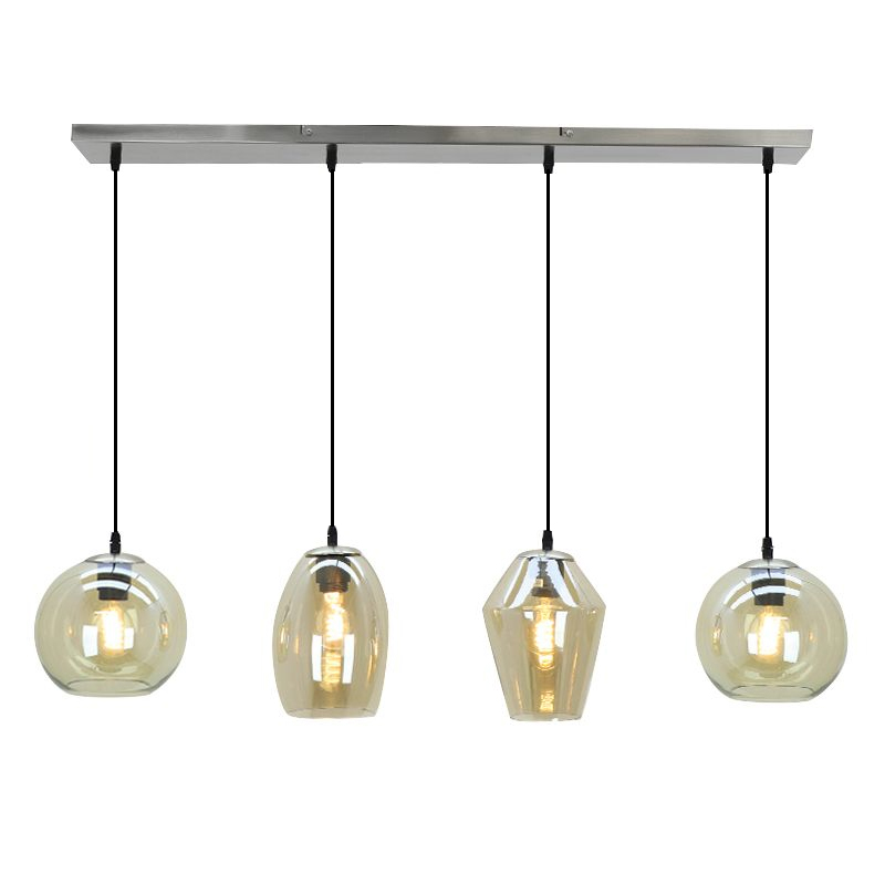 Lampada a sospensione ambrata design, Lazaro