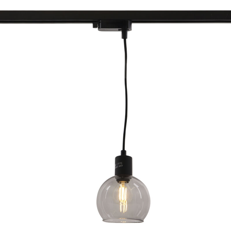 Binario faretto monofasico grigio design, Giada