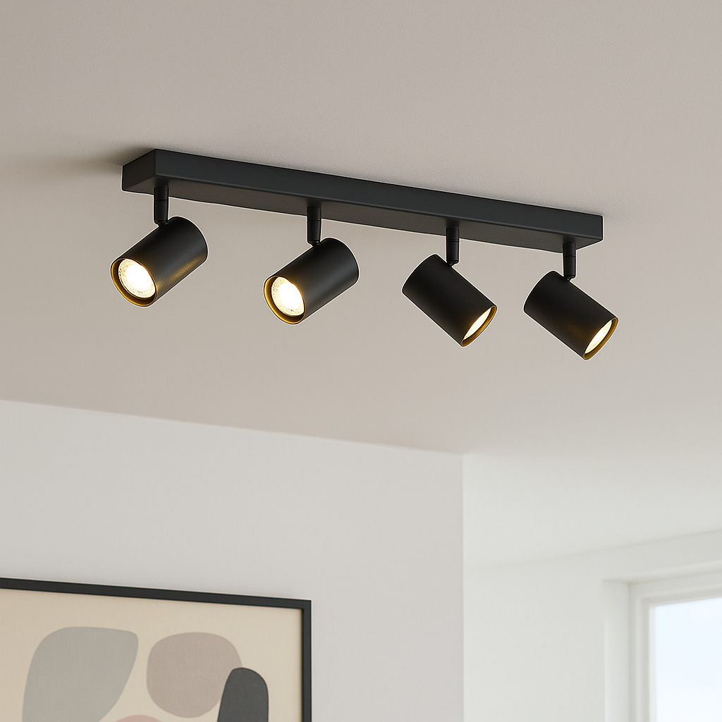 Faretto da soffitto nero moderno, Elena