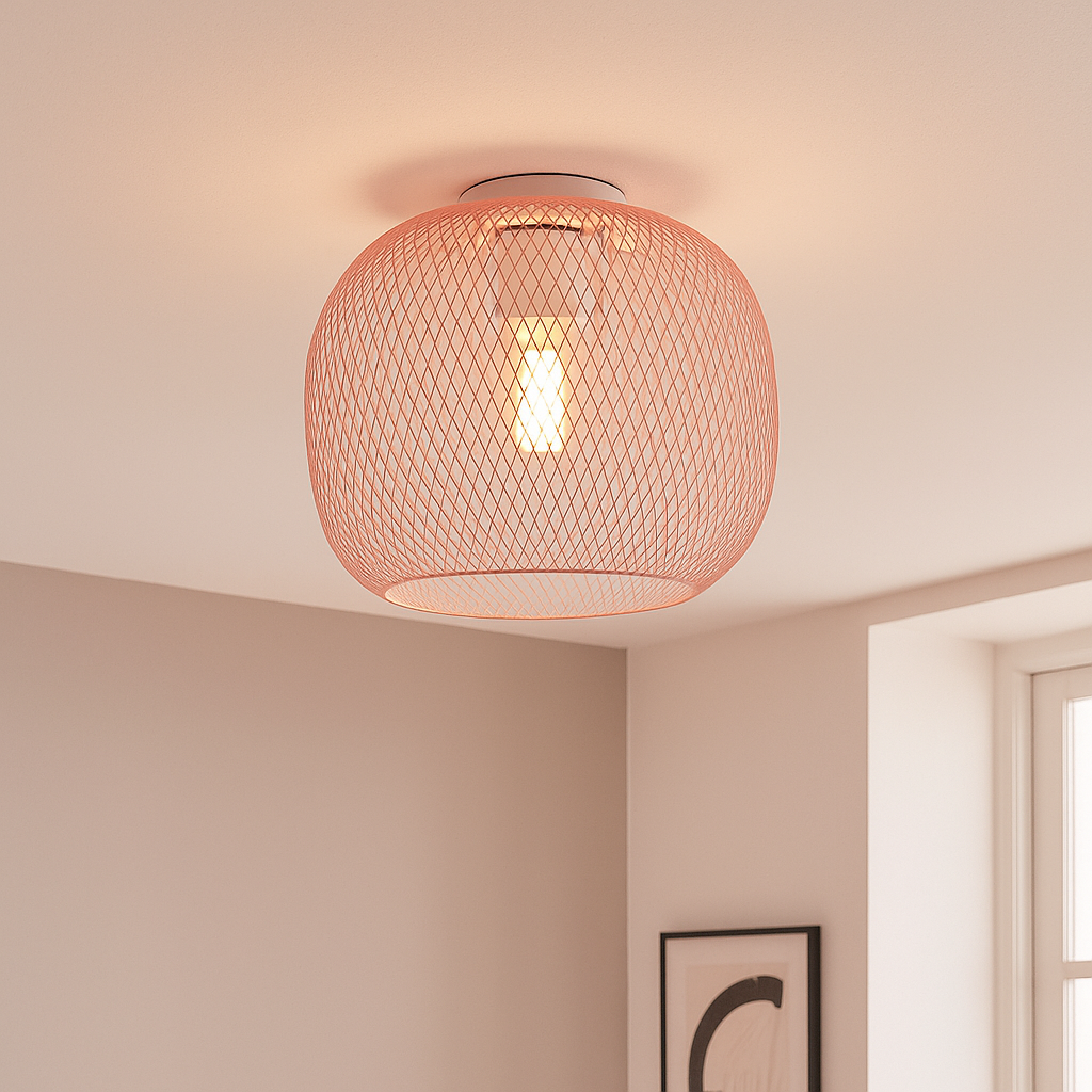 Lampada da soffitto rosa industriale, Emado