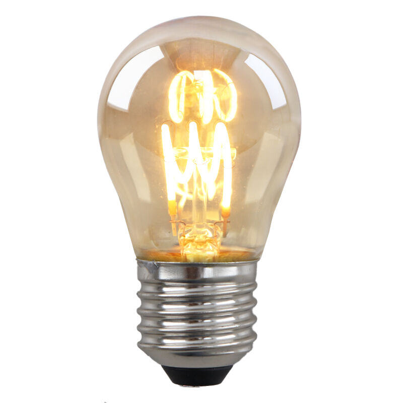 Olucia lampadina a filamento LED E27 regolabile Tuelo, ambra, 4W, 2200K