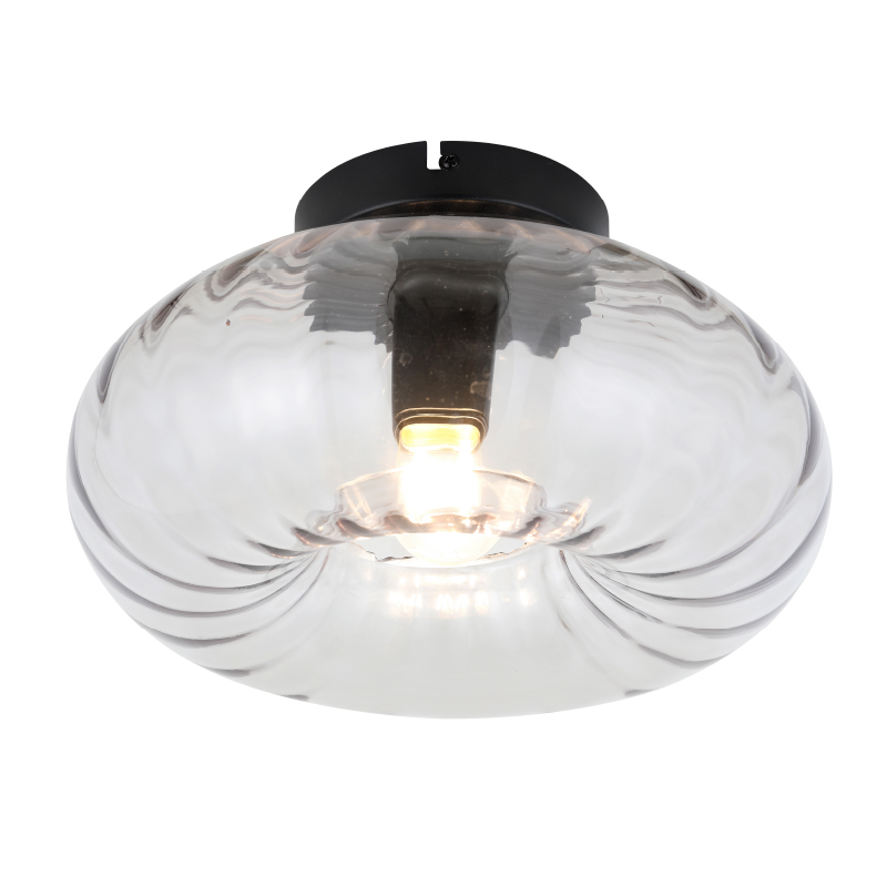 Lampada da soffitto ambrata retrò, Diane