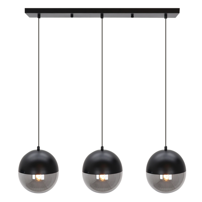 Lampada a sospensione nera design, Nalini