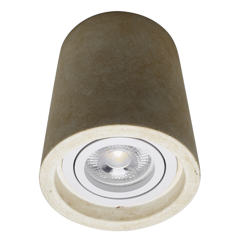 Faretto da superficie in cemento beige, Marcella