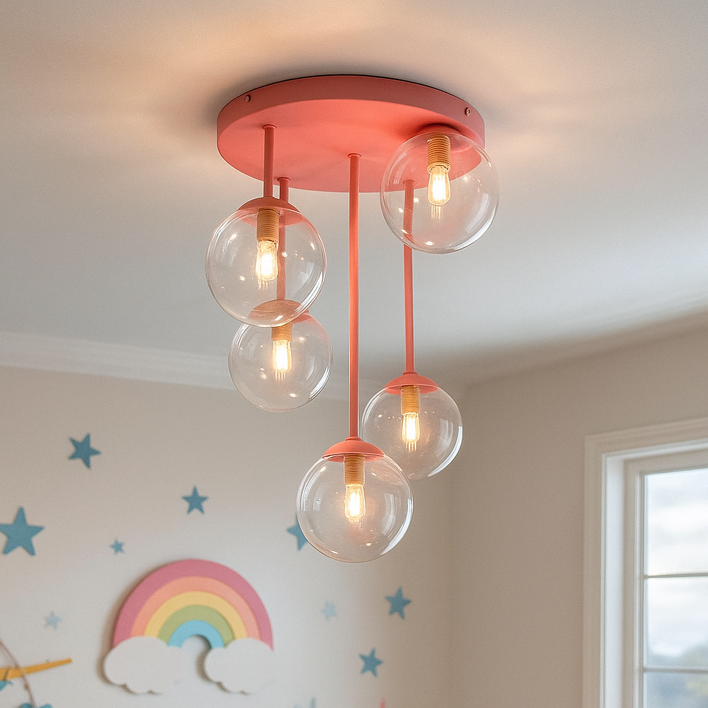 Lampada da soffitto rosa design, Stacy