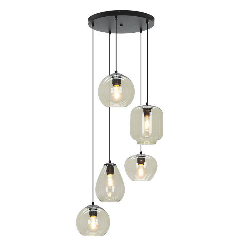 Lampada a sospensione verde moderna, Caia