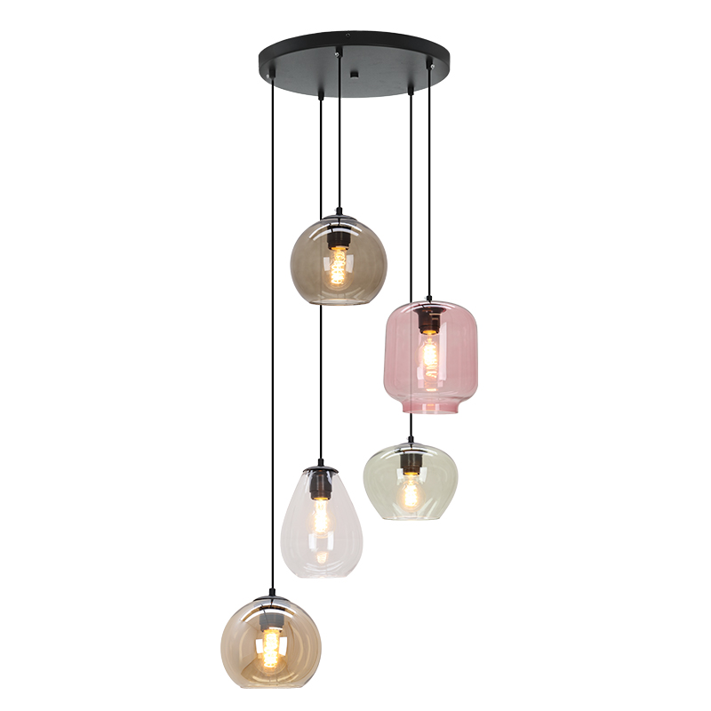 Lampada a sospensione multicolore moderna, Caia