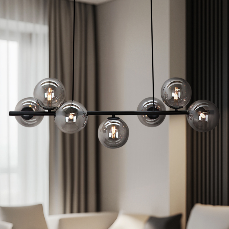 Lampada a sospensione grigia design, Remo