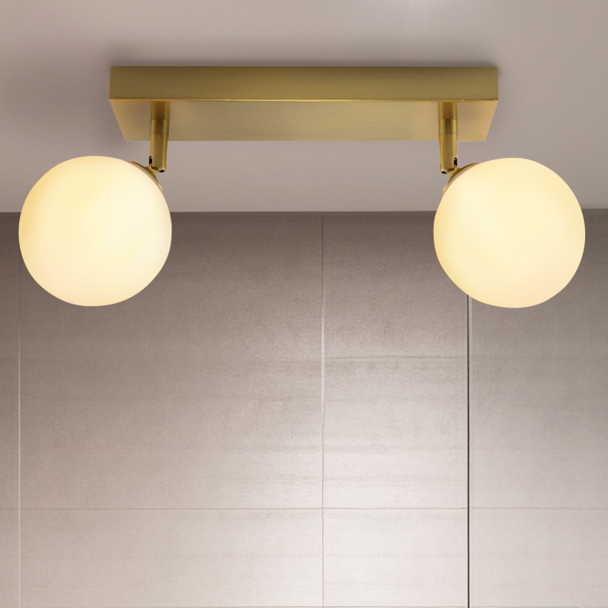 Lampada da soffitto da bagno bianca moderna, Amer, IP44