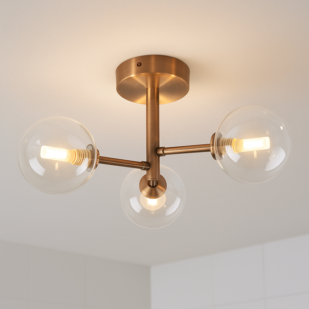 Lampada da soffitto in rame moderna, Amer, IP44