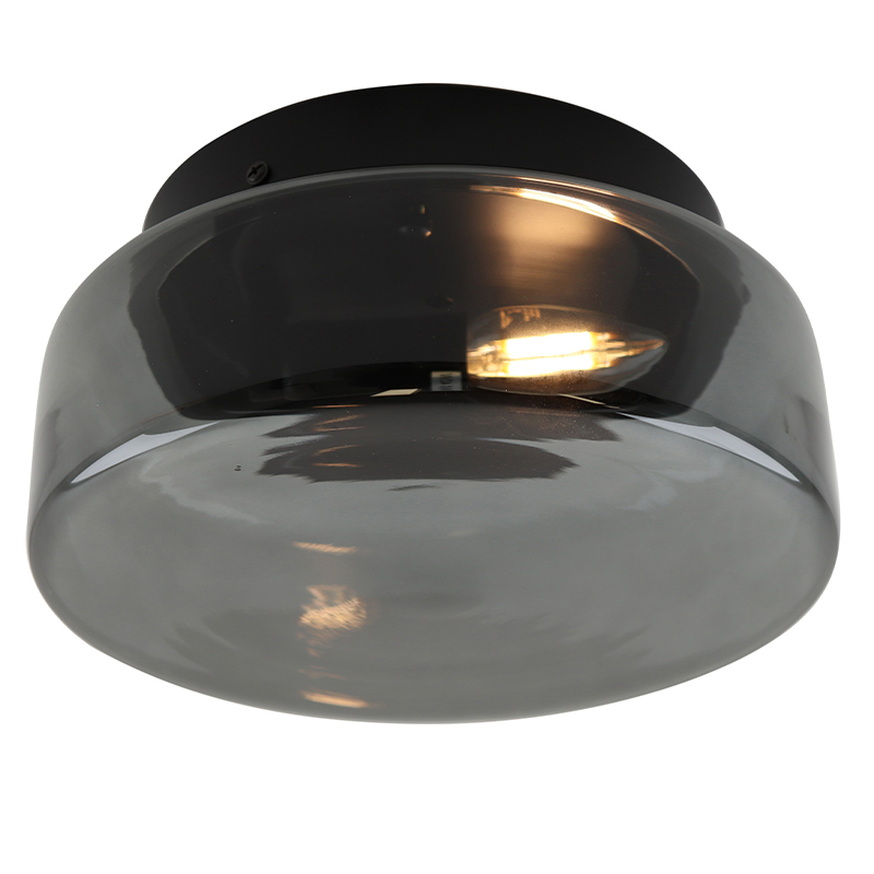 Plafoniera grigia design, Byron