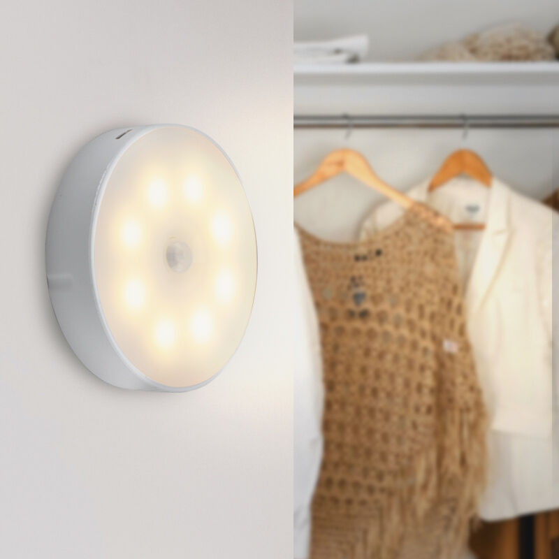 Luce notturna bianca in plastica, Ilene, 1,5W, 3000K LED