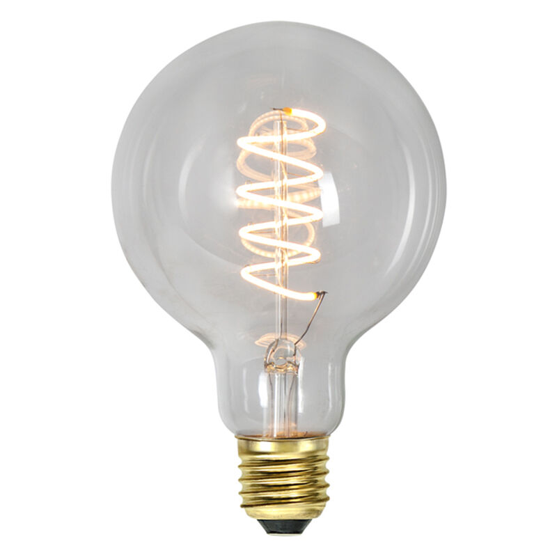 Filamento E27 dimmerabile in 3 fasi sfera grande G95, 4w bianco extra atmosferico