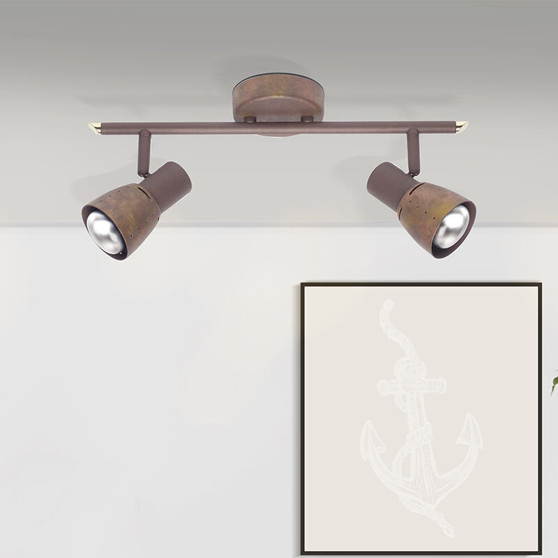 Faretto da soffitto in rame metallo, Rieko