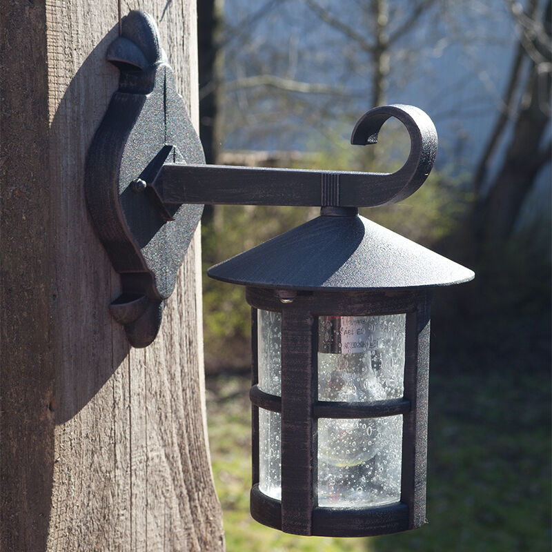 Lampada da esterno color ruggine classica, Zuleyha, IP44