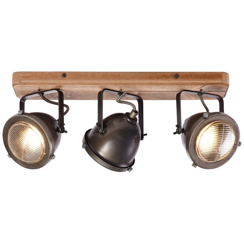 Lampada da soffitto in legno marrone, Elena
