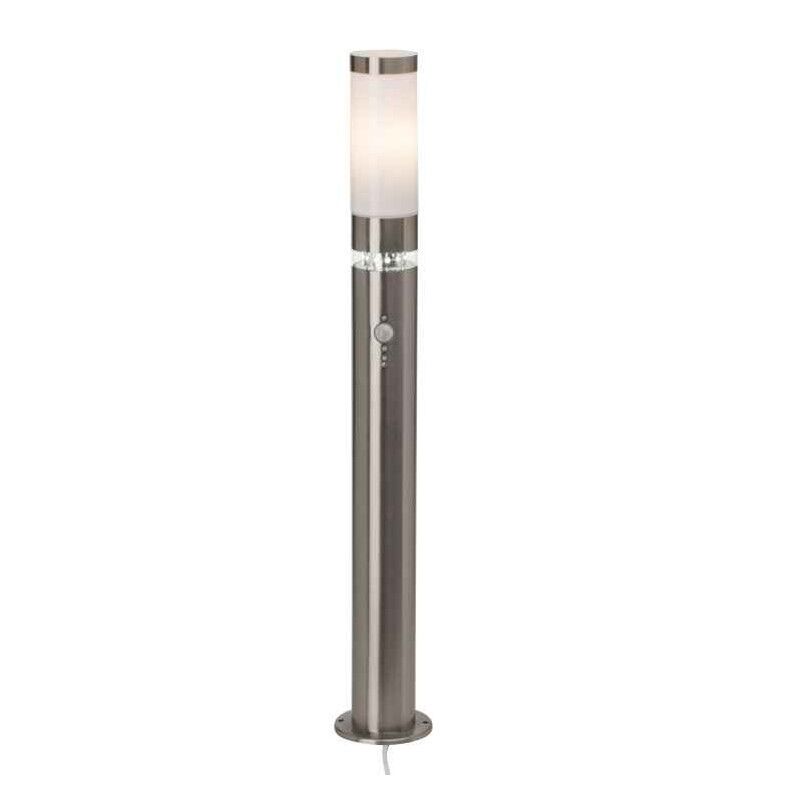 Lampione da giardino con sensore di movimento cromato in plastica, Sage, 5W, 3000K LED, IP44