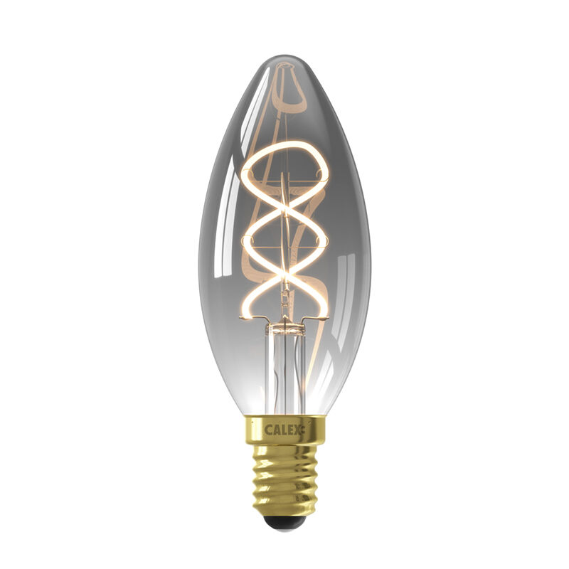 Calex lampadina a candela LED E14 regolabile 4W, 1800K
