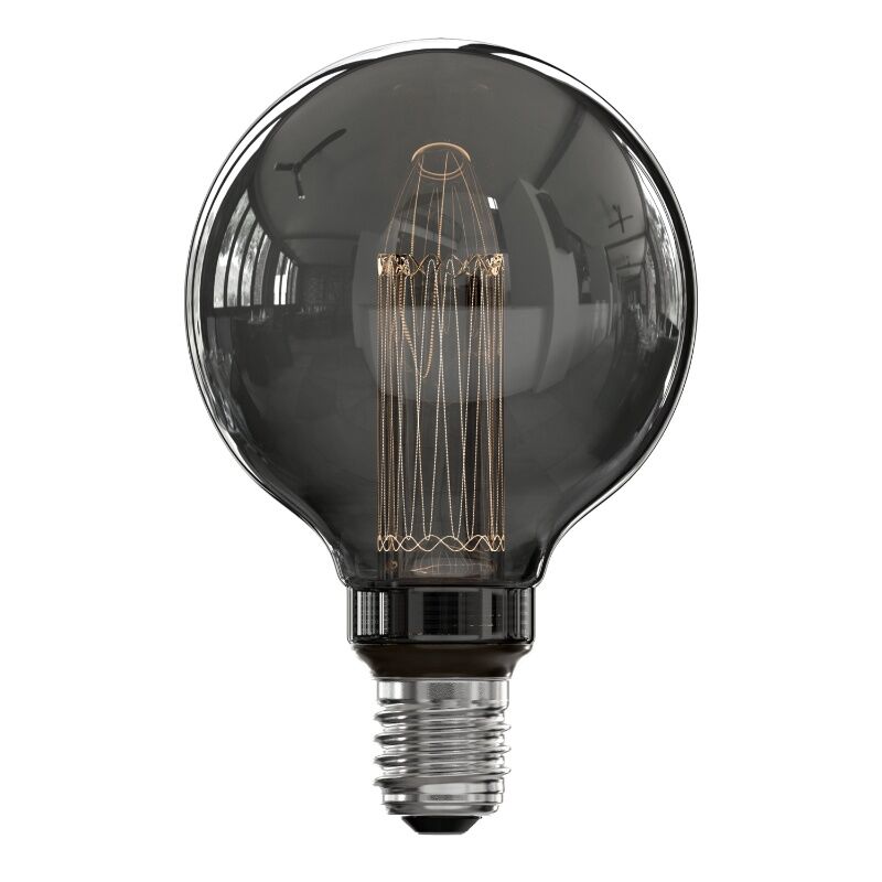 Calex lampadina a filamento LED E27 regolabile grigio, 3,5W, 2000K