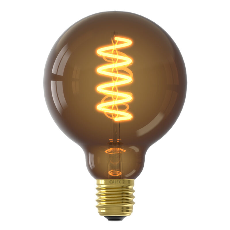Calex lampadina a filamento LED E27 regolabile marrone, 4W, 1800K