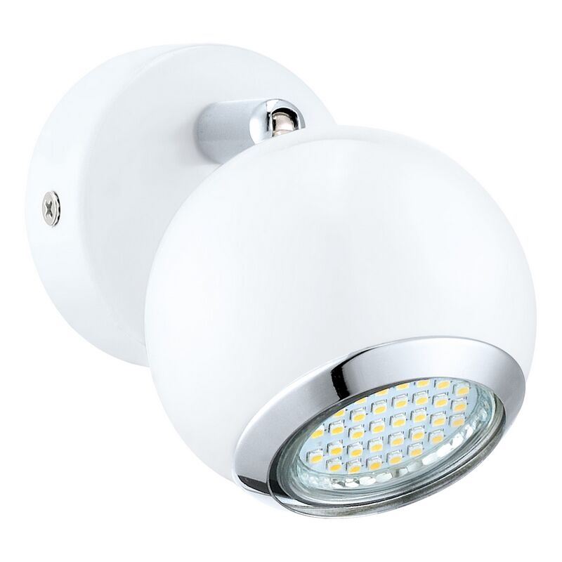 Faretto da soffitto cromato in acciaio, Anissa
