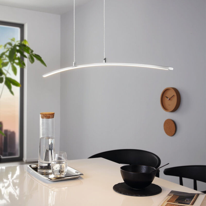 Lampada a sospensione cromata in alluminio, Arantxa, 14W, 3000K LED