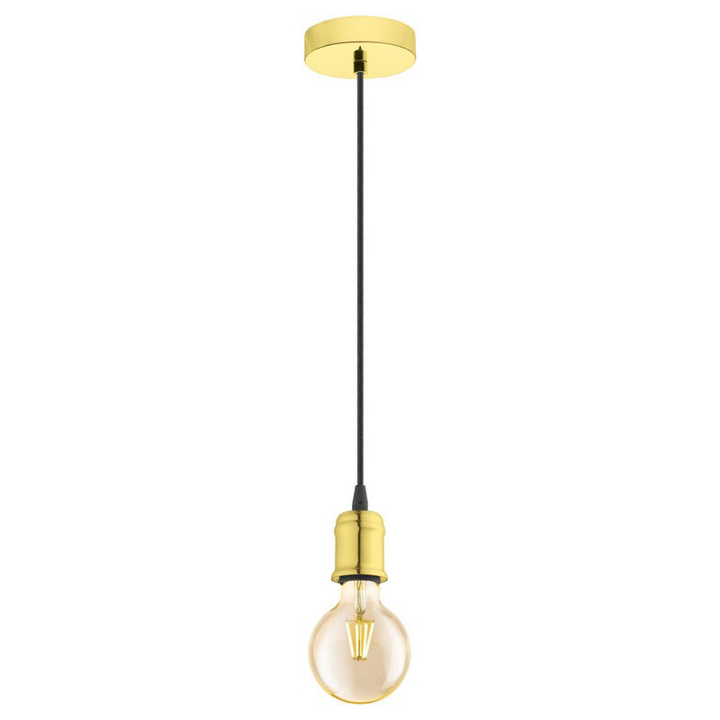 Lampada a sospensione in ottone metallo, Christel