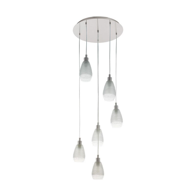 Lampada a sospensione in nichel in vetro, Kik
