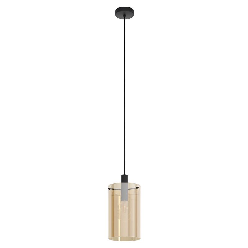 Lampada a sospensione ambrata in vetro, Ritesh