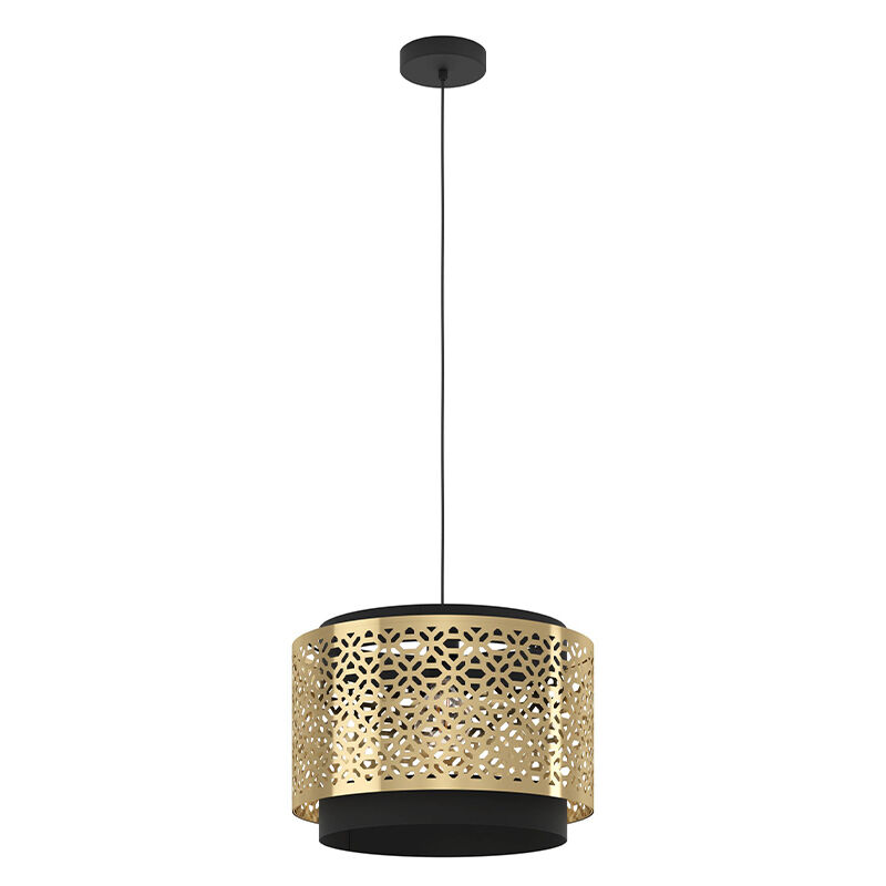 Lampada a sospensione in ottone in acciaio, Quincy