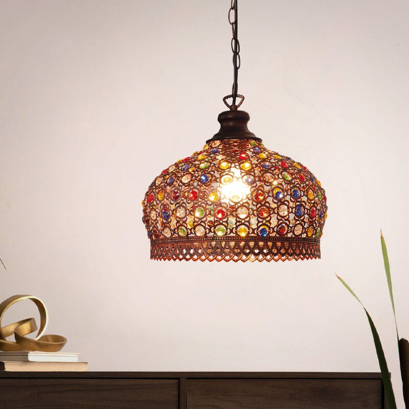 Lampada a sospensione in rame metallo, Ahmad