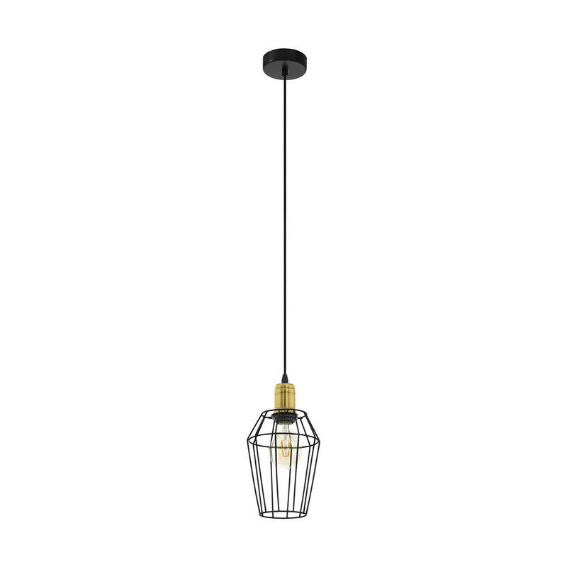 Lampada a sospensione nera metallo, Aimen