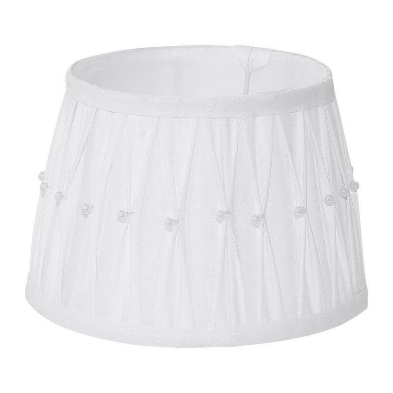 Paralume Rurale Noah Textile Con Decor Bianco