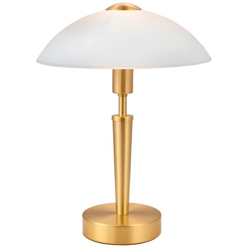 Lampada da tavolo dorata in vetro, Miam, controllo touch