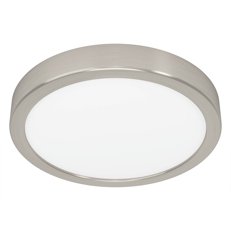 Plafoniera in nichel in acciaio, Geraldo, 17W, 3000K LED