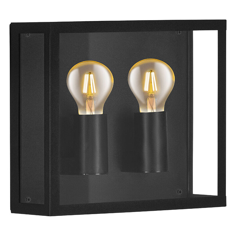 Lampada da esterno nera in alluminio, Alihan, IP44