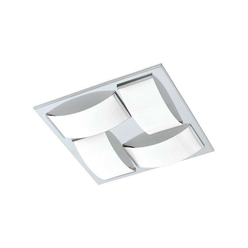 Applique da parete cromata in vetro, Almina, 5W, 3000K LED, IP44