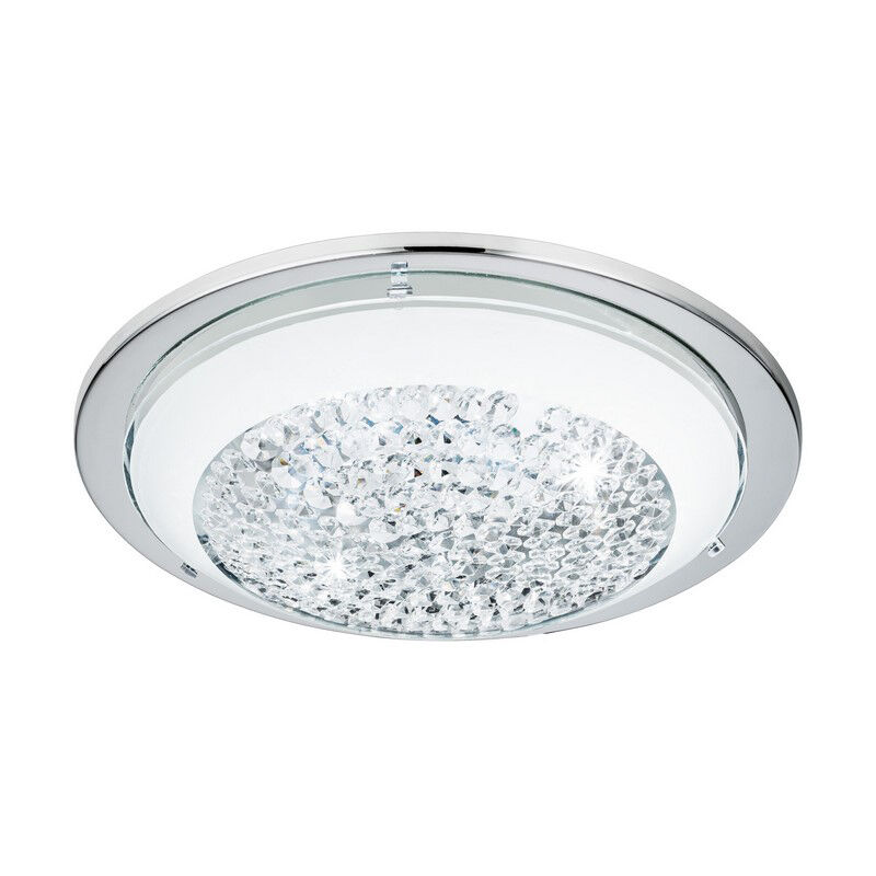 Lampada da soffitto cromata in vetro, Geeske, 11W, 3000K LED