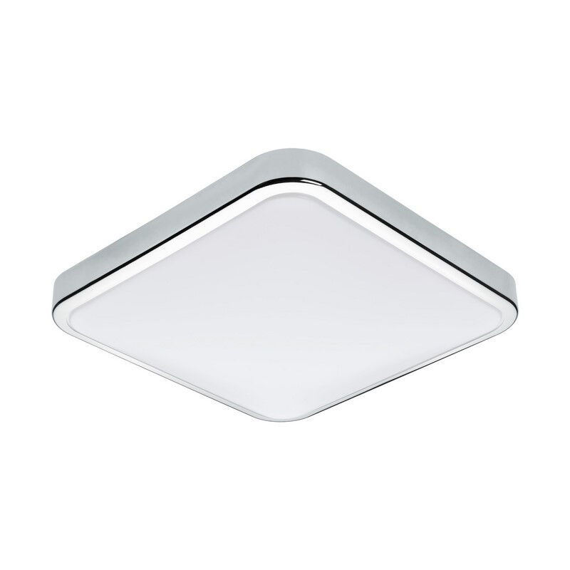 Applique da parete cromata in plastica, Beyza, 16W, 3000K LED, IP44