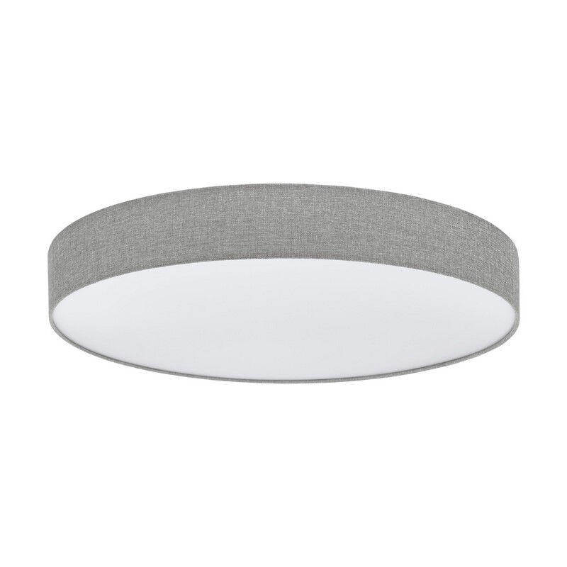 Lampada da soffitto grigia in plastica, Sila, 60W, bianco regolabile tra caldo e freddo LED, con telecomando