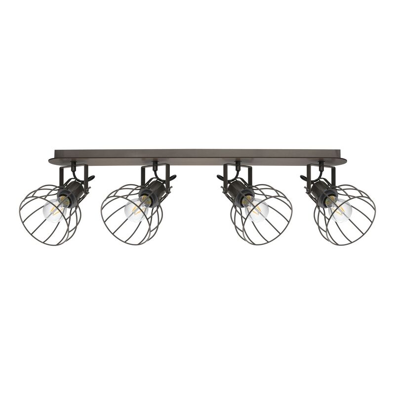 Faretto da soffitto in legno marrone, Tjarda