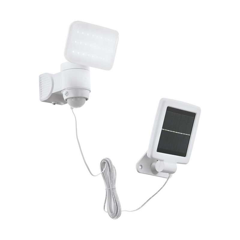 Applique da esterno solare bianca in plastica, Frits, 5W, 6500K LED, IP44