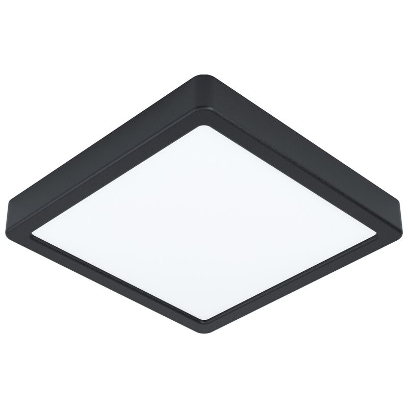 Lampada da soffitto nera in acciaio, Pascale, 16W, 3000K LED