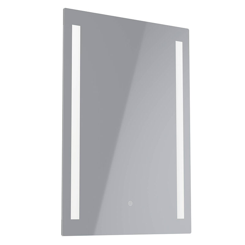 Specchio con luci grigio in vetro, Bibi, 6,1W, 4000K LED, IP44, con interruttore