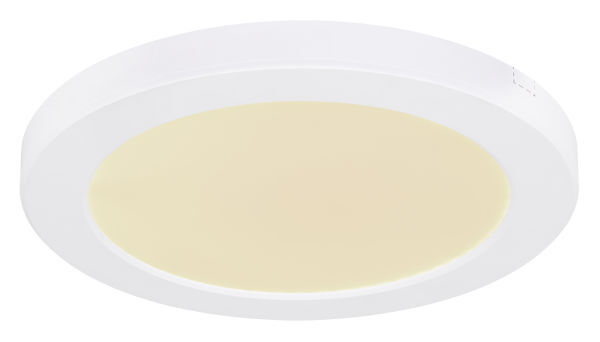 Plafoniera bianca in plastica, Cage, 18W, colore regolabile LED