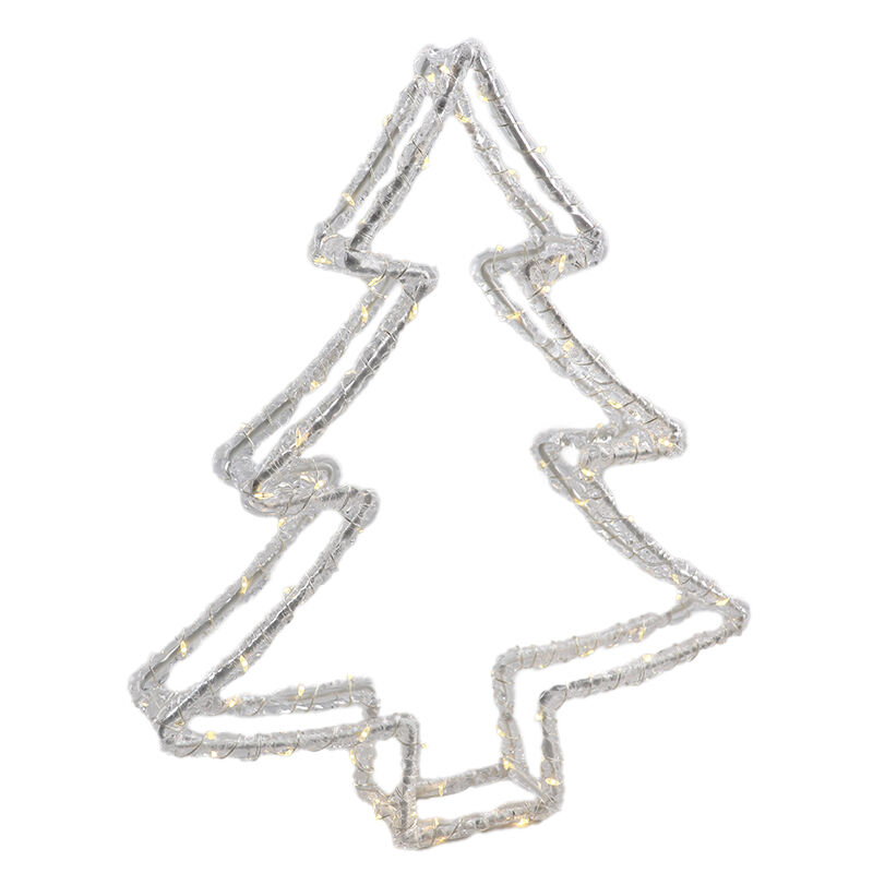Albero di Natale a LED, 80 LED bianco caldo, IP44