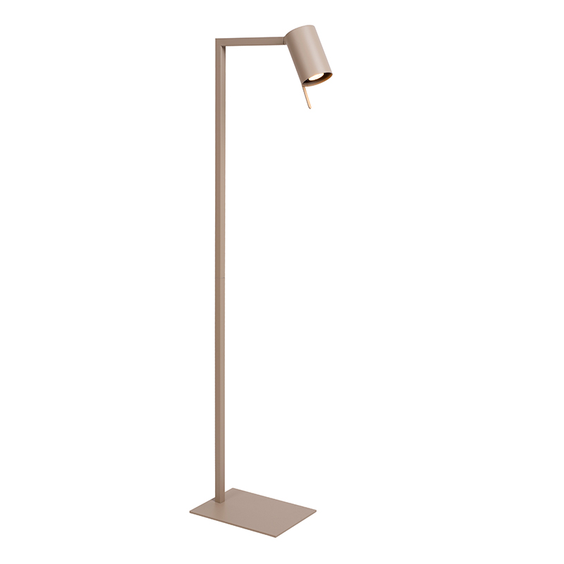 Lampada da scrivania moderna tortora, Lesley, con interruttore