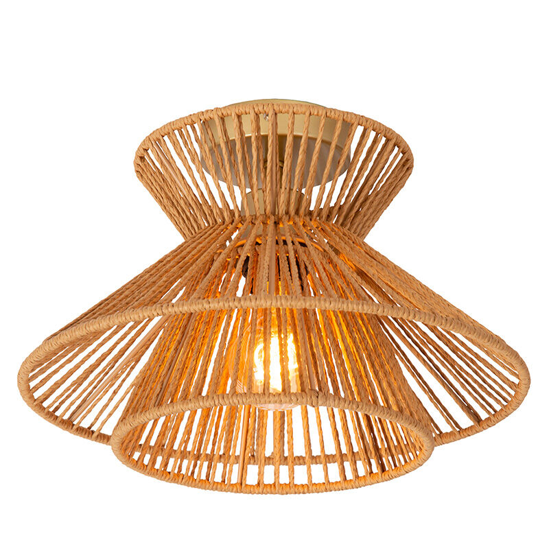 Lampada da soffitto in rattan marrone, Tasman