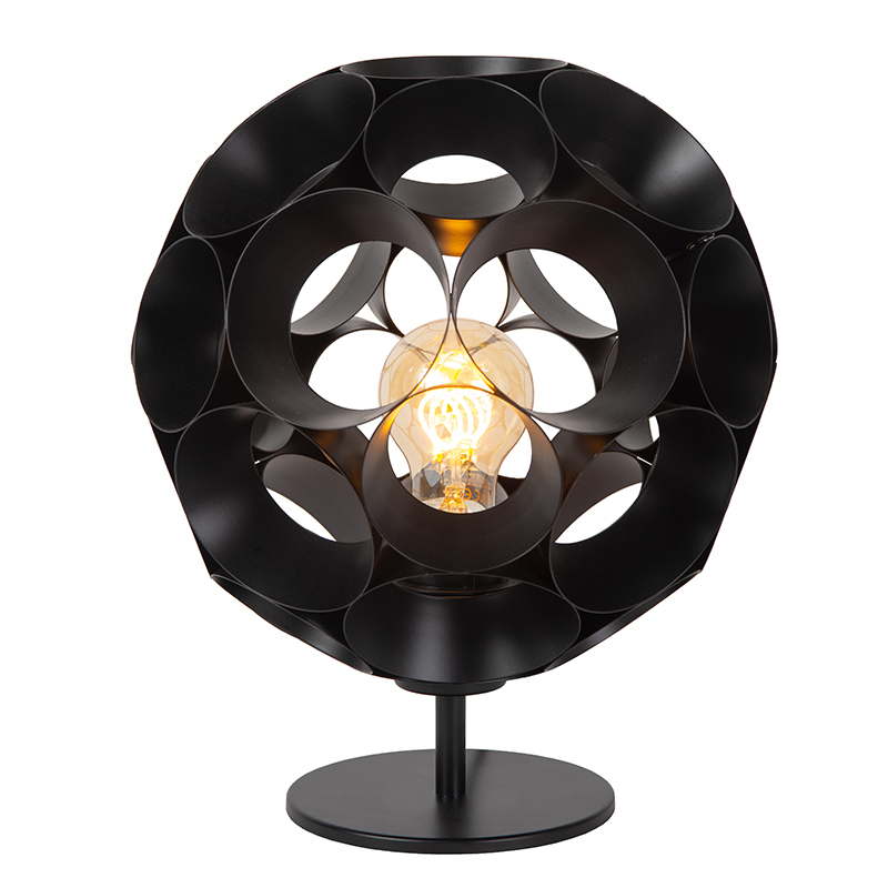 Lampada da tavolo moderna nera, Hannelore